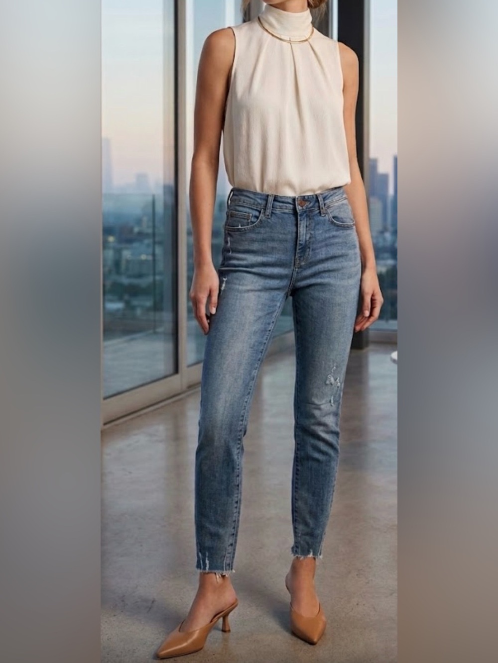 ZARA Classic High-Rise Blue Women’s Jeans